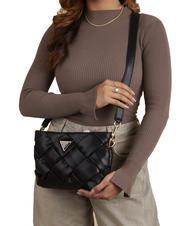 GUESS ZAINA bolsa de hombro NEGRO - Bolsos Mujer - 4