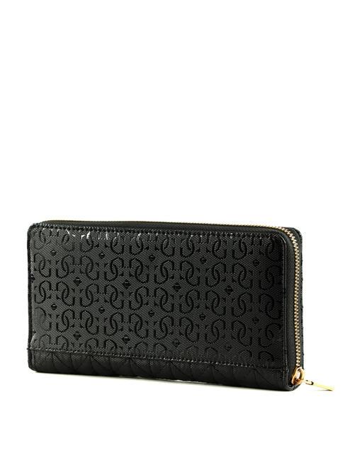 AVETA Cartera con cremallera alrededor NEGRO - Carteras Mujer