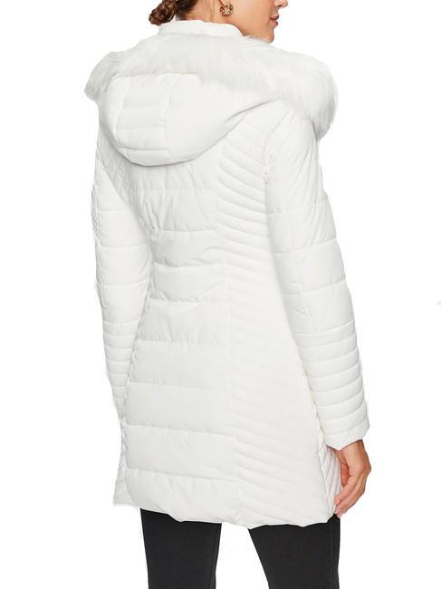 NEW OXANA Chaqueta de plumas con capucha purwhite - Chaquetas de mujer