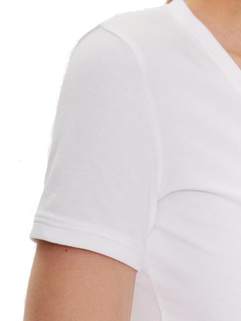 MINI TRIANGLE camiseta con cuello en V purwhite - camiseta