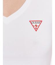 GUESS MINI TRIANGLE camiseta con cuello en V purwhite - camiseta - 4