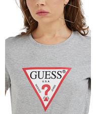 GUESS ORIGINAL LOGO Camiseta con logotipo gris claro melange m - camiseta - 4