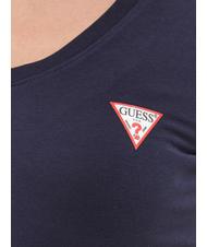 GUESS MINI TRIANGLE camiseta con cuello en V azul ennegrecido - camiseta - 4
