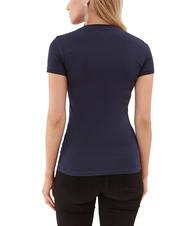 GUESS MINI TRIANGLE camiseta con cuello en V azul ennegrecido - camiseta - 2