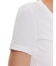 GUESS MINI TRIANGLE camiseta con cuello en V purwhite - camiseta - 3