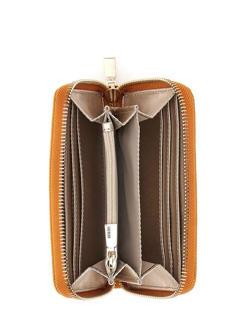 LAUREL Cartera mediana con cremallera calabaza - Carteras Mujer