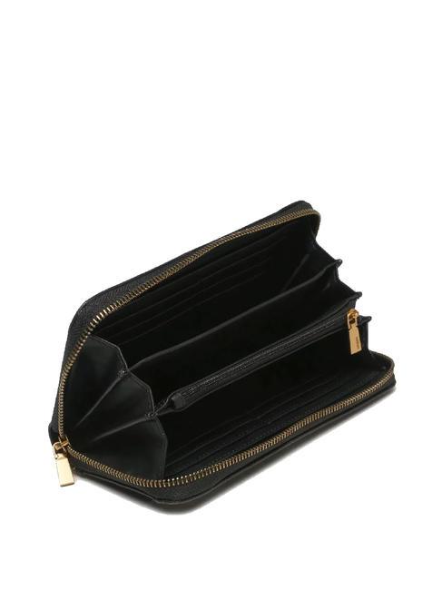 LAUREL Large Cartera con cremallera alrededor NEGRO - Carteras Mujer