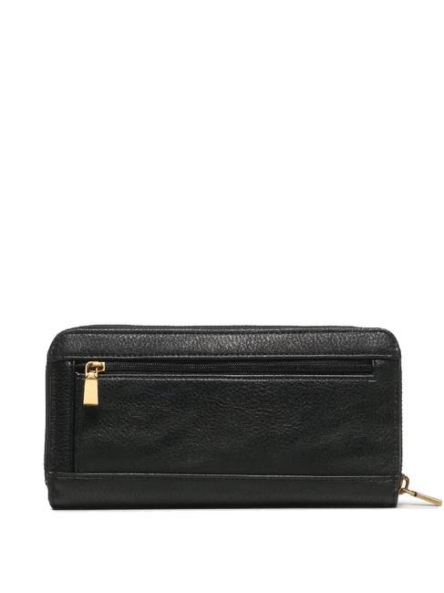 LAUREL Large Cartera con cremallera alrededor NEGRO - Carteras Mujer
