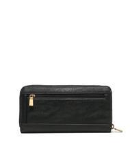 GUESS LAUREL Large Cartera con cremallera alrededor NEGRO - Carteras Mujer - 3