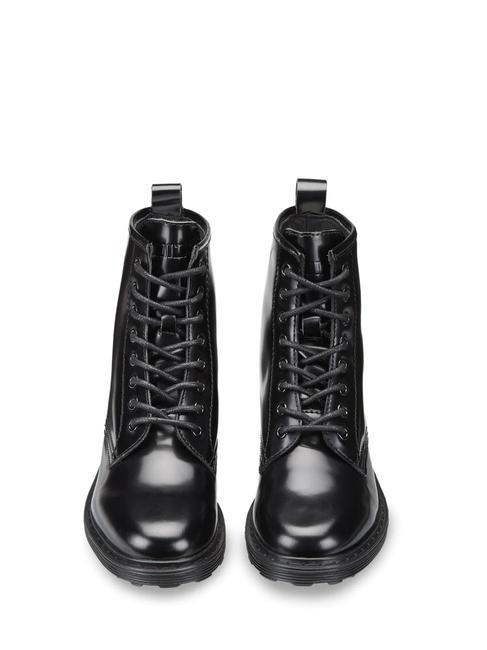 SABBATH Botas militares de cuero negro - Zapatos Mujer