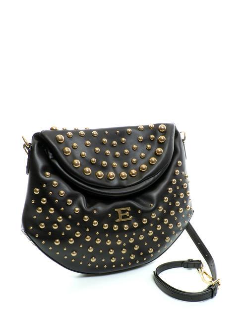 PRINCESS Bolso bandolera con tachuelas oro negro - Bolsos Mujer