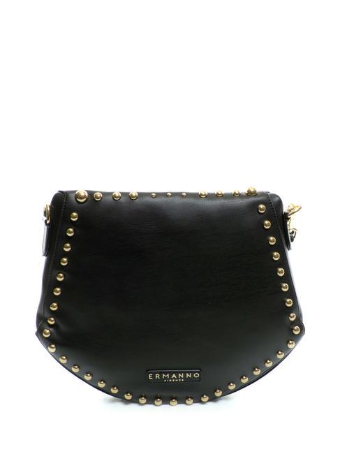 PRINCESS Bolso bandolera con tachuelas oro negro - Bolsos Mujer