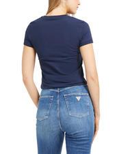 GUESS MINI TRIANGLE Camiseta slim fit azul ennegrecido - camiseta - 2