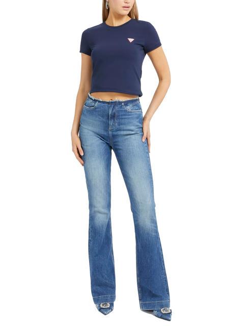 MINI TRIANGLE Camiseta slim fit azul ennegrecido - camiseta