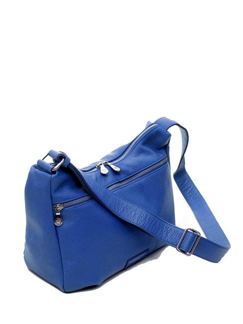 TOURIST Bolso bandolera de piel azul - Bolsos Mujer