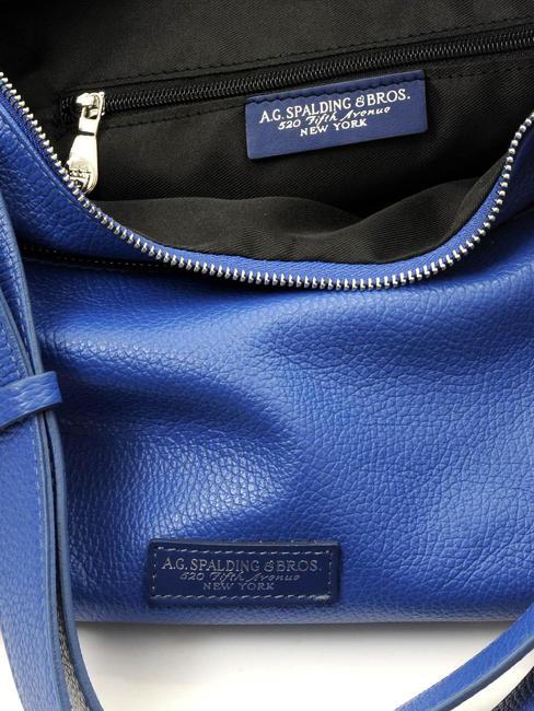 TOURIST Bolso bandolera de piel azul - Bolsos Mujer