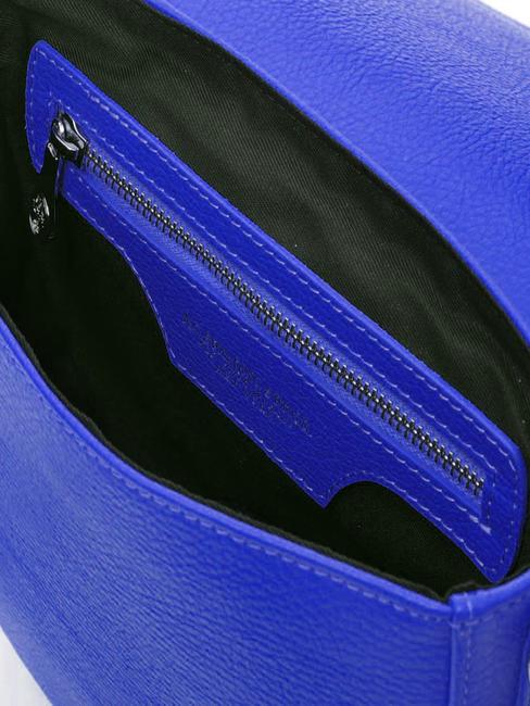 TOURIST FRANCY Bolso bandolera de piel azul - Bolsos Mujer