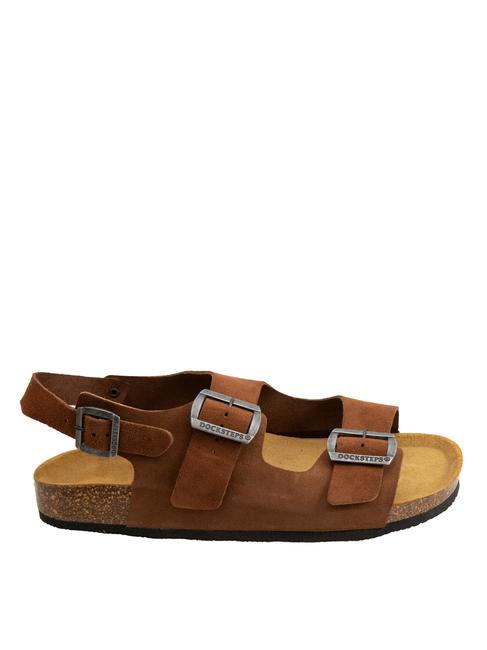 VEGA Sandalia tipo zapatilla de ante tabaco - Zapatos Hombre