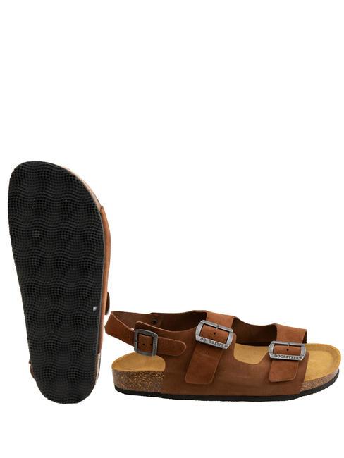 VEGA Sandalia tipo zapatilla de ante tabaco - Zapatos Hombre