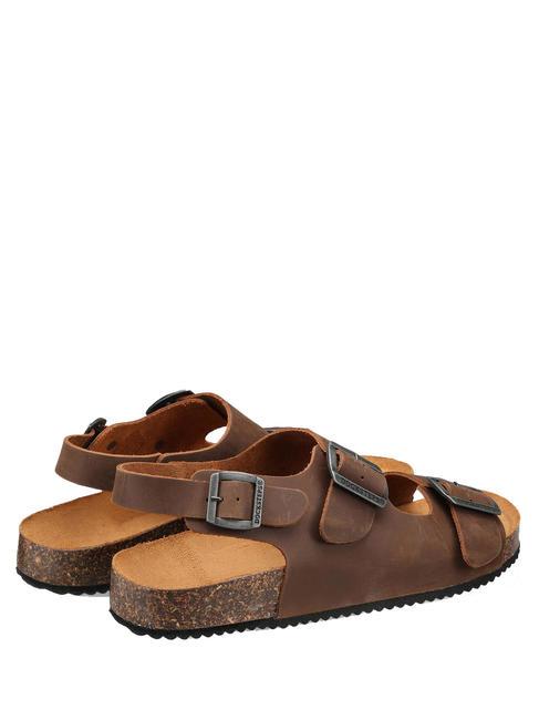 VEGA Sandalia tipo zapatilla de ante tabaco - Zapatos Hombre