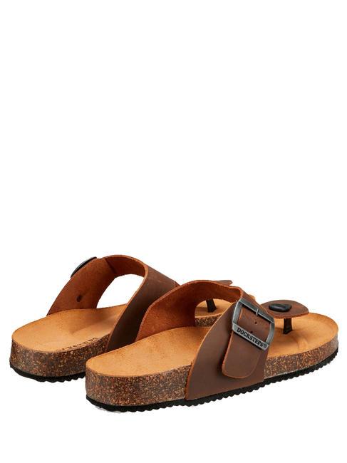 VEGA Sandalia de dedo de ante tabaco - Zapatos Hombre