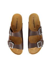 DOCKSTEPS VEGA Sandalia de piel con doble hebilla marron oscuro - Zapatos Hombre - 3