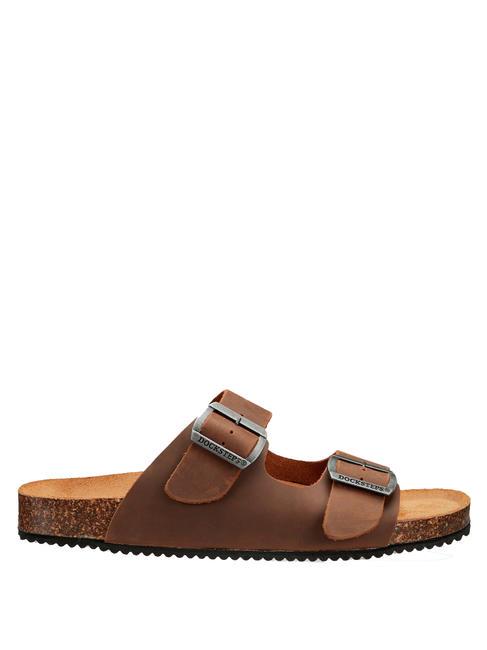 VEGA Zapatilla de piel serraje tabaco - Zapatos Hombre