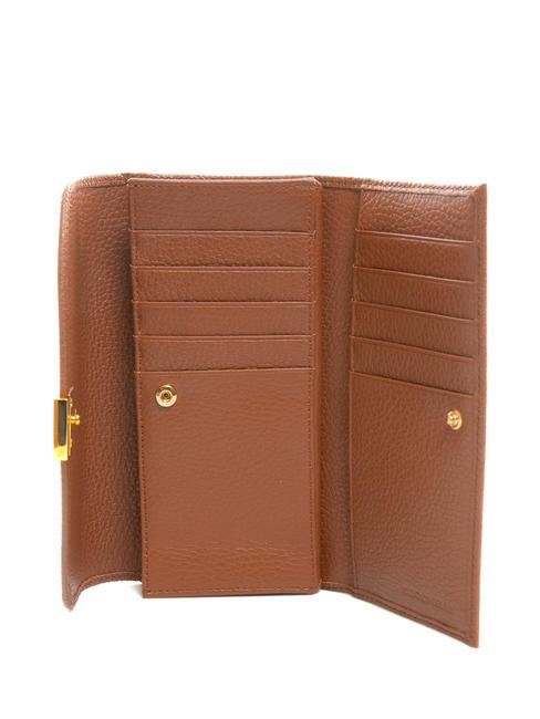 BLOSSOM Cartera grande de piel texturizada BRULE - Carteras Mujer