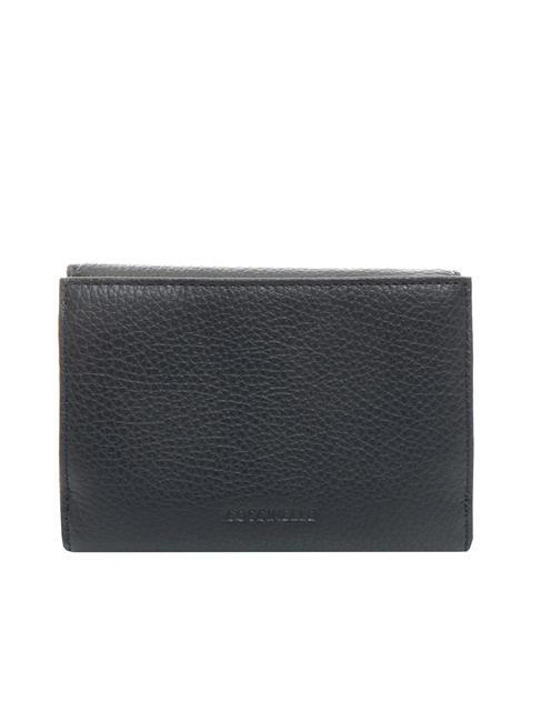 DORA Cartera peque&ntilde;a de piel texturizada DARKBLUE - Carteras Mujer