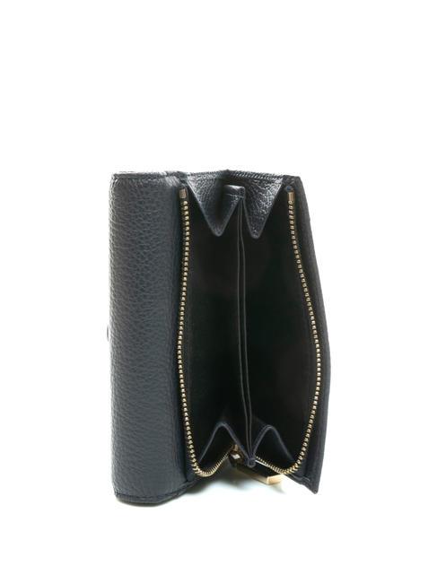 DORA Cartera peque&ntilde;a de piel texturizada DARKBLUE - Carteras Mujer