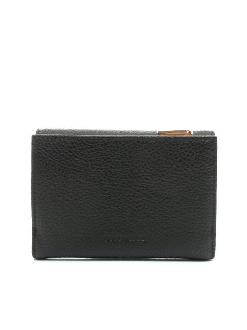 DORA Cartera peque&ntilde;a de piel texturizada negro - Carteras Mujer