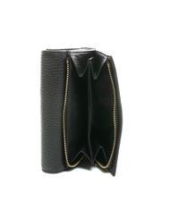 COCCINELLE DORA Cartera peque&ntilde;a de piel texturizada negro - Carteras Mujer - 4