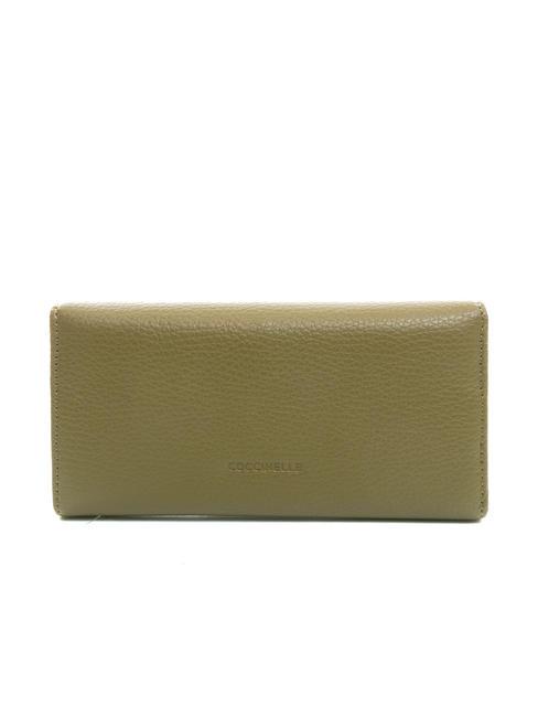 DORA Cartera de piel de grano medio loden - Carteras Mujer