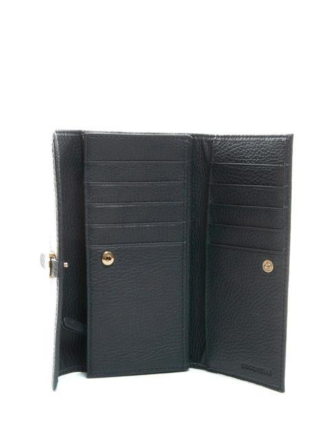 DORA Cartera de piel de grano medio DARKBLUE - Carteras Mujer