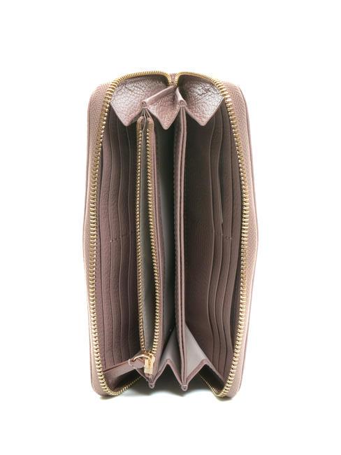 DORA Cartera grande de piel con cremallera an&eacute;mona - Carteras Mujer