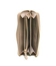 COCCINELLE DORA Cartera grande de piel con cremallera rosa polvo - Carteras Mujer - 2