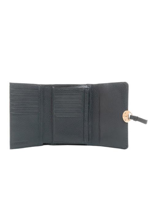 DOT Cartera peque&ntilde;a de piel texturizada DARKBLUE - Carteras Mujer