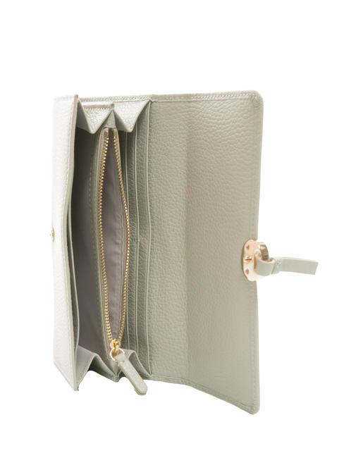DOT Cartera grande de piel texturizada mora - Carteras Mujer