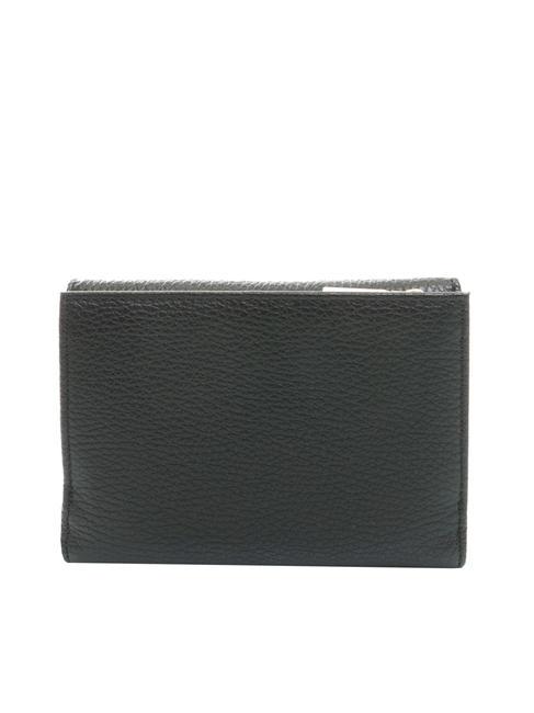 DOT Cartera peque&ntilde;a de piel texturizada negro - Carteras Mujer