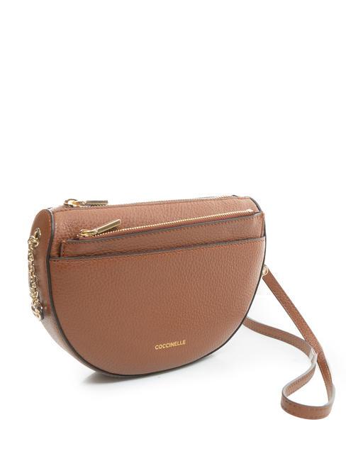 KALI Bolso bandolera de piel con bolsito BRULE - Bolsos Mujer