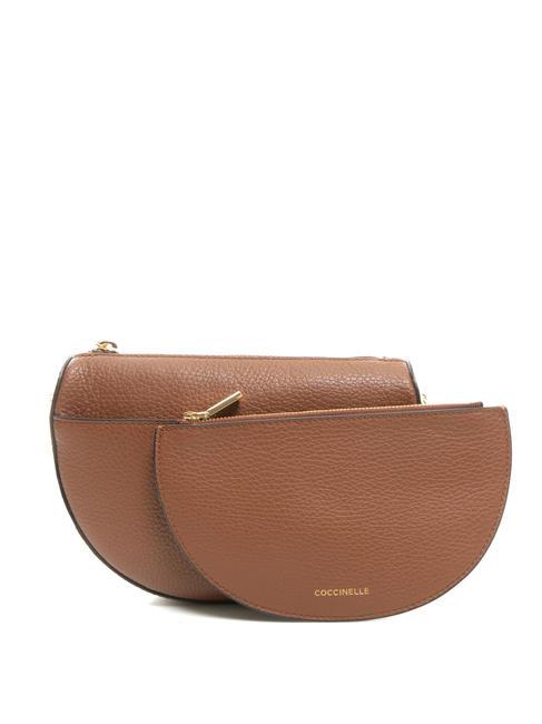 KALI Bolso bandolera de piel con bolsito BRULE - Bolsos Mujer