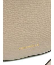 COCCINELLE KALI Bolso bandolera de piel con bolsito rosa polvo - Bolsos Mujer - 6