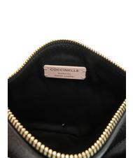 COCCINELLE KALI Bolso bandolera de piel con bolsito negro - Bolsos Mujer - 7