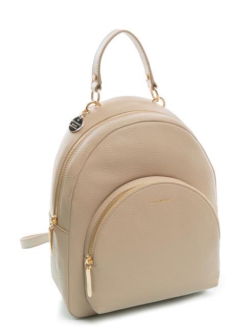 ALPHA Mochila de piel texturizada rosa polvo - Bolsos Mujer