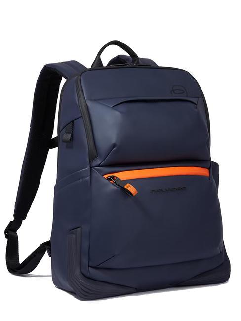 CORNER Mochila de tejido engomado, soporte para portátil de 14" azul - Mochilas para portátil