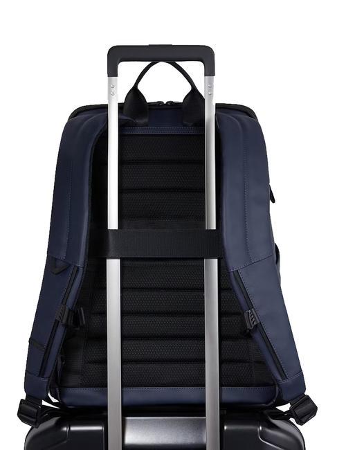 CORNER Mochila de tejido engomado, soporte para portátil de 14" azul - Mochilas para portátil