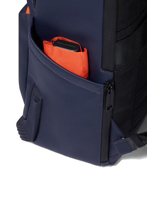CORNER Mochila de tejido engomado, soporte para portátil de 14" azul - Mochilas para portátil