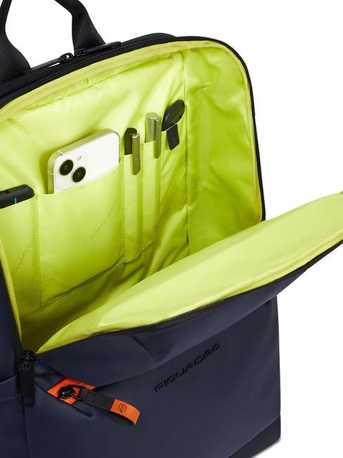 CORNER Mochila de tejido engomado, soporte para portátil de 14" azul - Mochilas para portátil