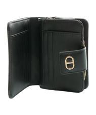 TWINSET T OVAL Cartera peque&ntilde;a con cremallera alrededor negro - Carteras Mujer - 2