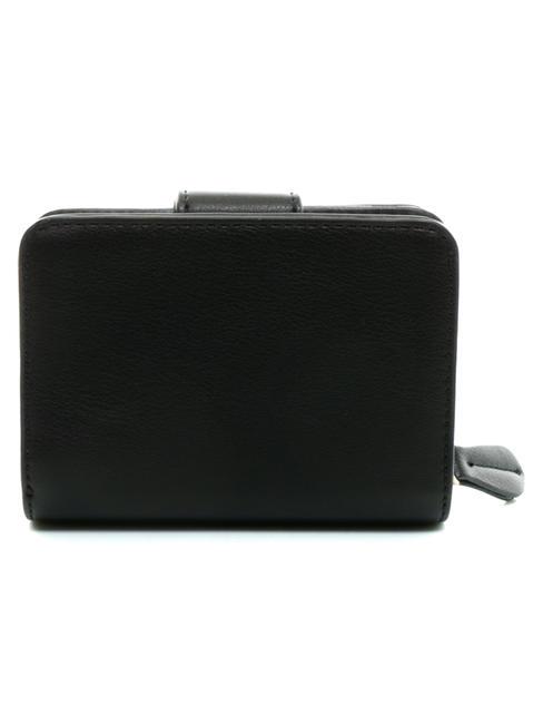 T OVAL Cartera peque&ntilde;a con cremallera alrededor negro - Carteras Mujer